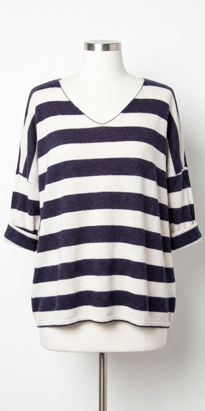 NEW GIGI MODA la costa sweater in navy